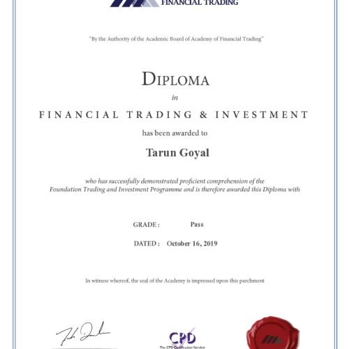 Diploma in Financial Trading & Investments