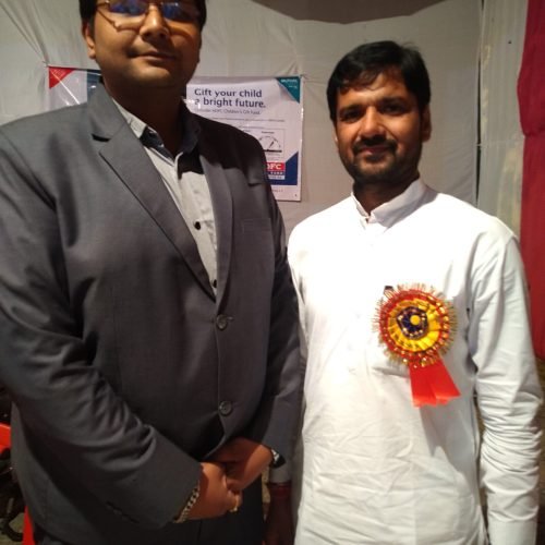 With MLA Rajiv Tarara